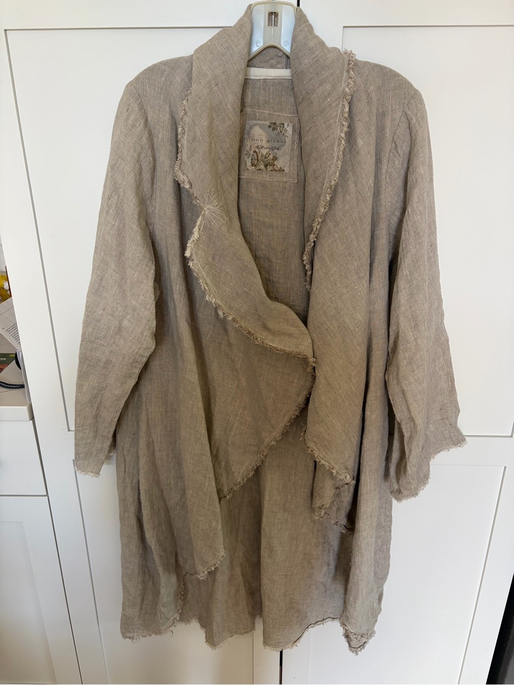 Tina Given Lightweight Beige Linen Jacket